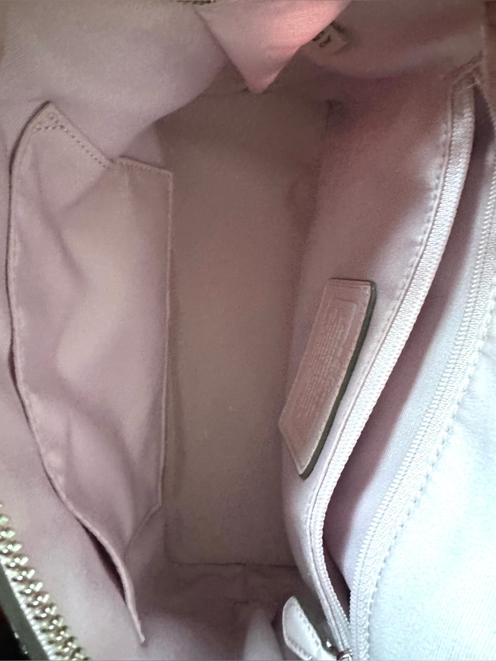 Coach Blush Pink Pebbled Leather Dome Satchel Crossbody Bag - Picture 7 of 9